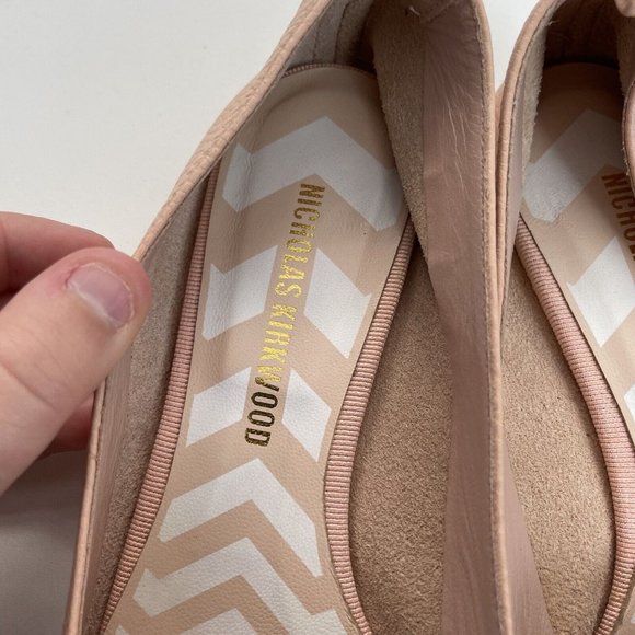 Nicholas Kirkwood Beya Pebbled Leather Loafers Size 36.5 /US 6 - Picture 10 of 13